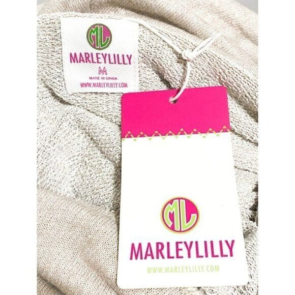 NWT Marleylilly turtleneck top with lace trims - Picture 7 of 8